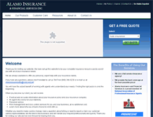 Tablet Screenshot of alamoinsurancefinancial.com